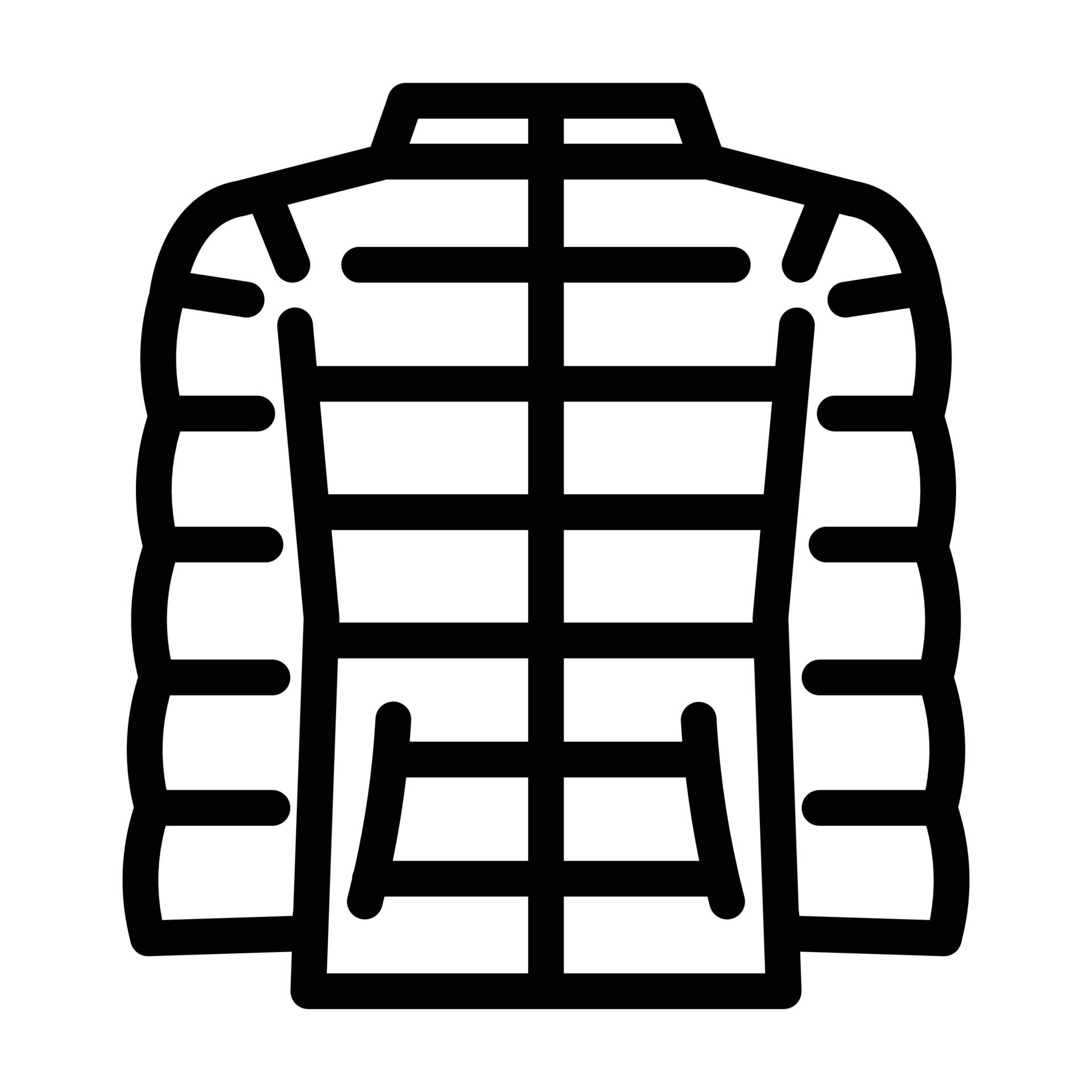 puffer outerwear male line icon vector illustration 20669952 Vector Art