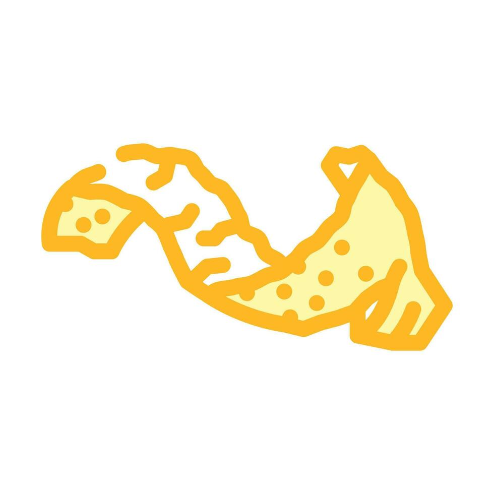 peel clementine color icon vector illustration