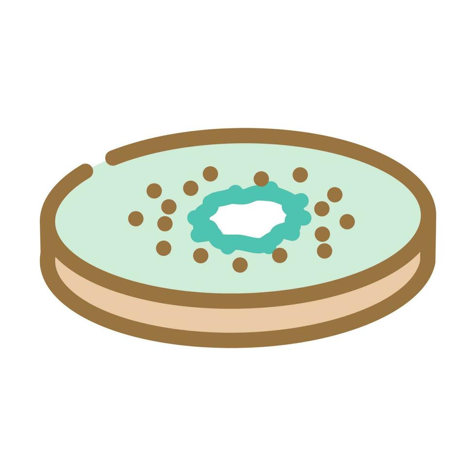 slice kiwi color icon vector illustration