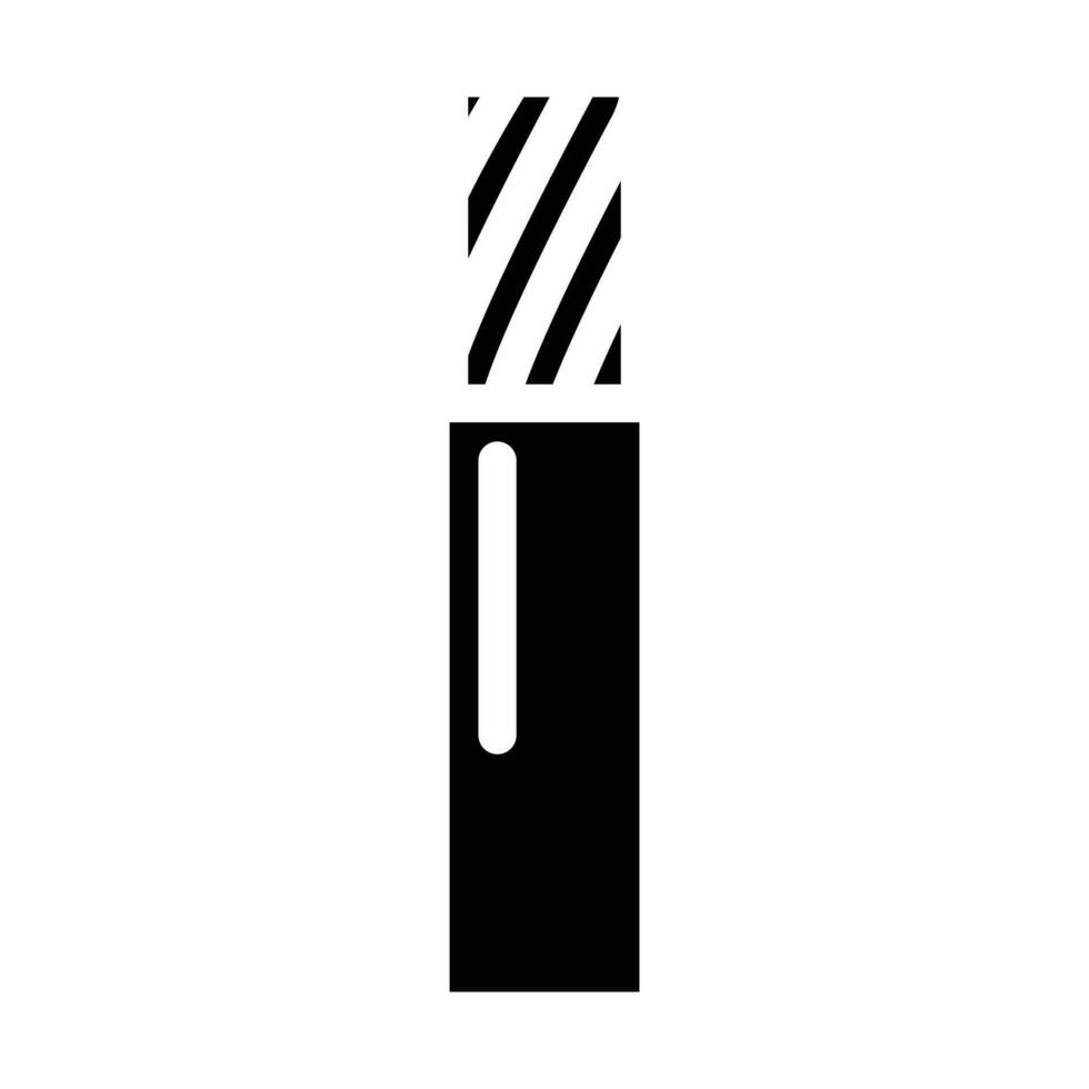 fuego retardante bajo fumar halógeno cable glifo icono vector ilustración