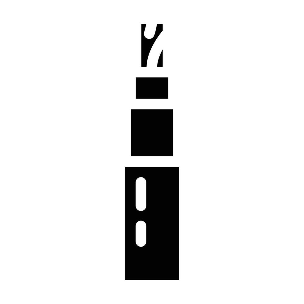 fire resistant cable wire glyph icon vector illustration