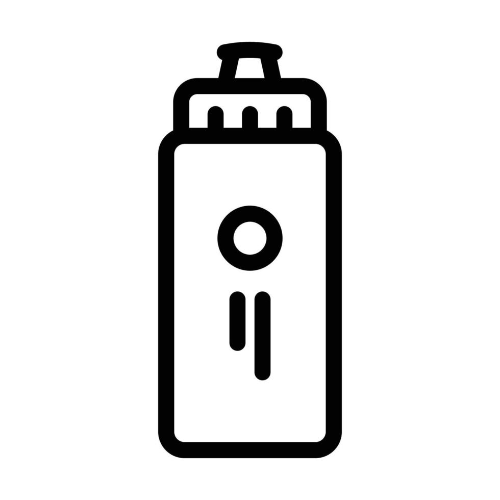 bottle fitness sport line icon vector illustration