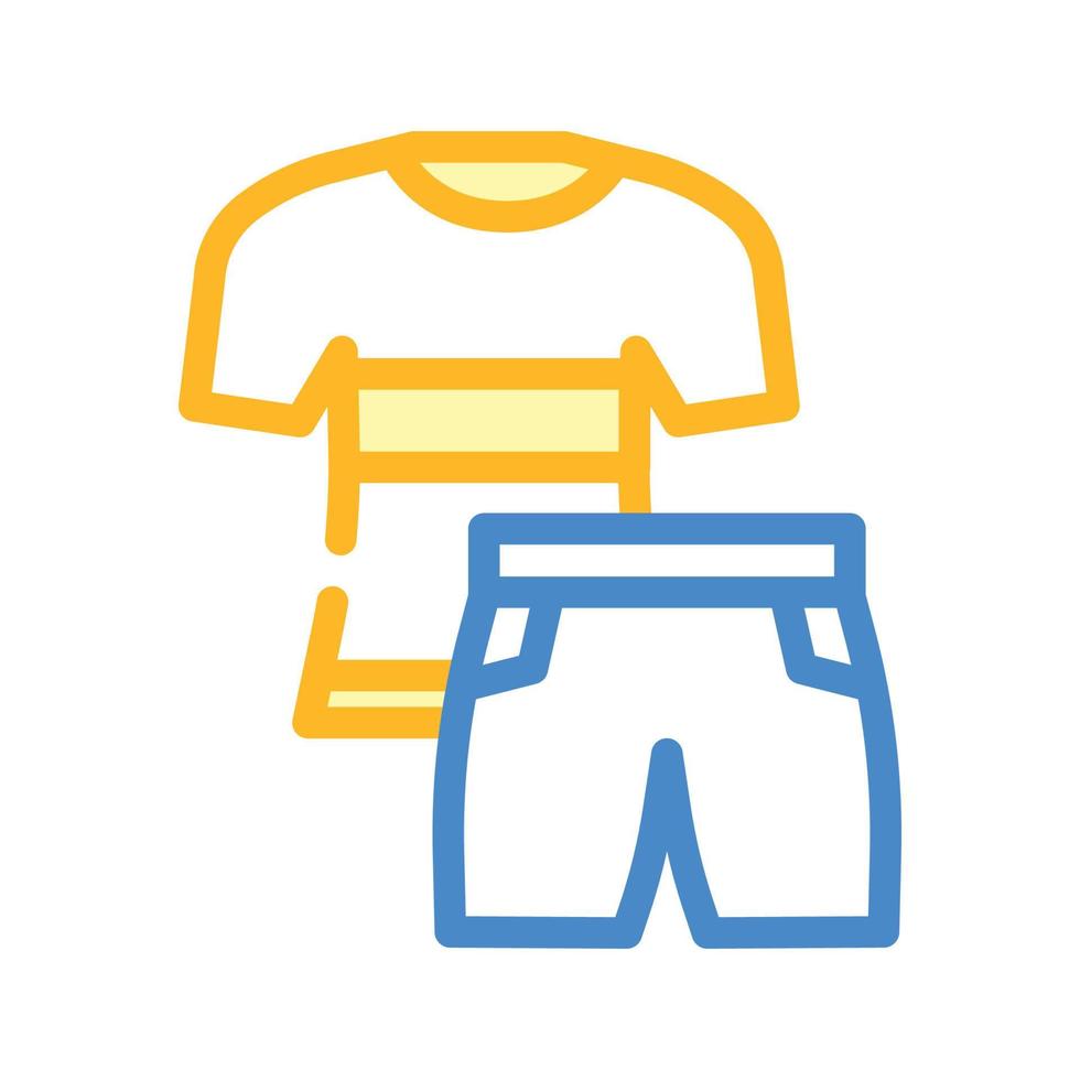 sportswear fitness sport color icon vector illustration