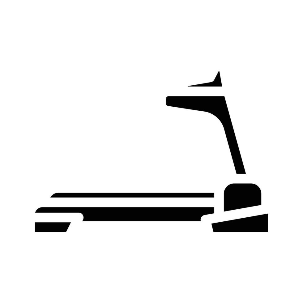 treadmill fitness sport glyph icon vector illustration