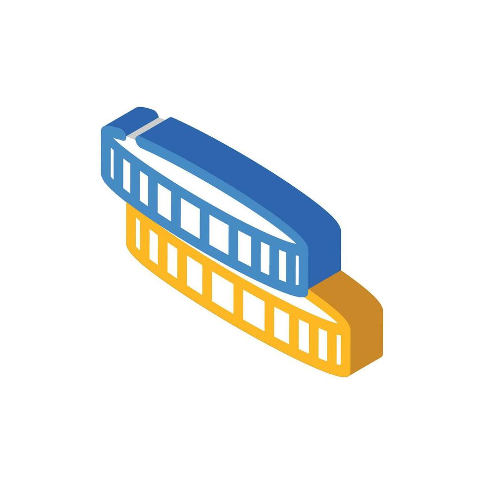 pile coin isometric icon vector illustration