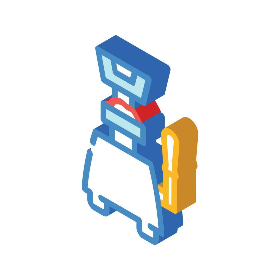 hamburger presses isometric icon vector illustration