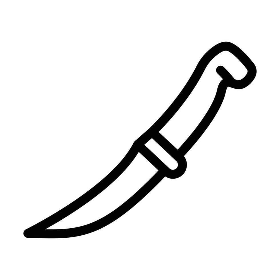 knife butcher line icon vector illustration