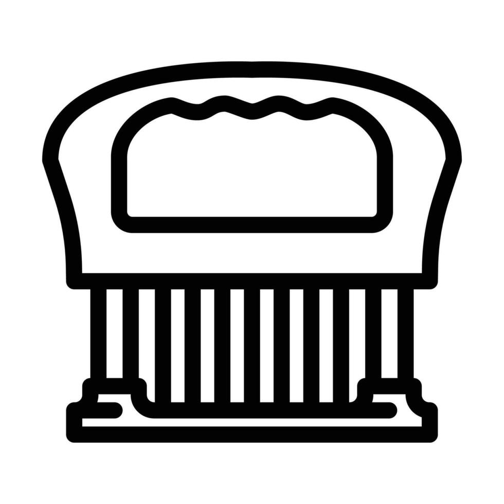 meat tenderizer line icon vector illustration