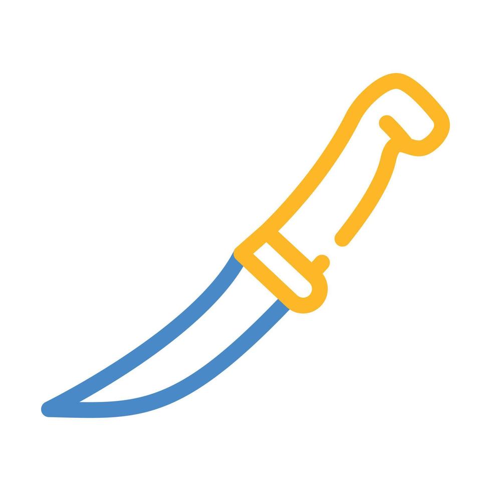 knife butcher color icon vector illustration