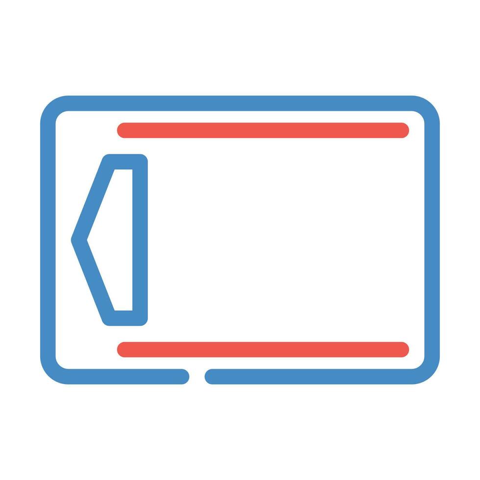 cutting board color icon vector illustration