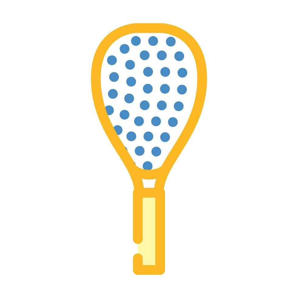 racket game badminton color icon vector illustration