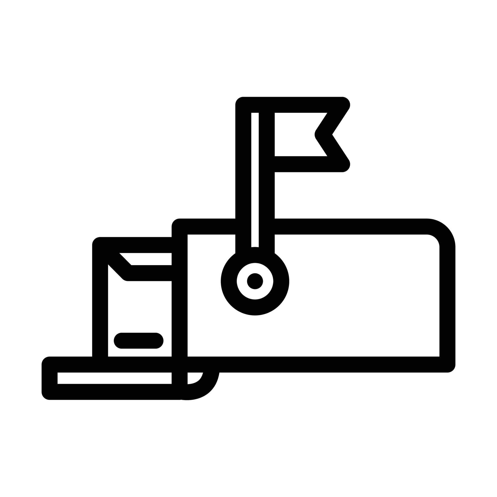 direct mail advertising line icon vector illustration 20671122 Vector