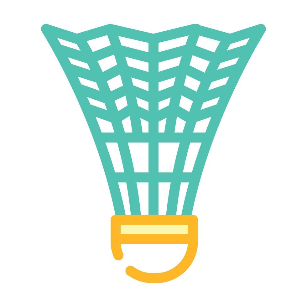 shuttlecock sport color icon vector illustration