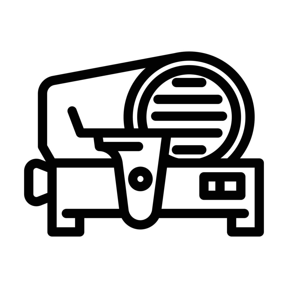 meat slicer line icon vector illustration