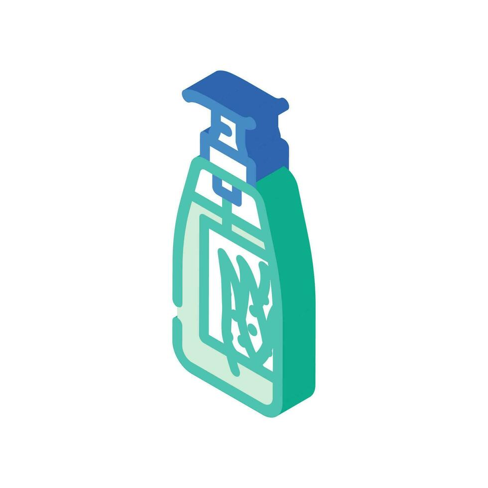 gel aloe vera isometric icon vector illustration