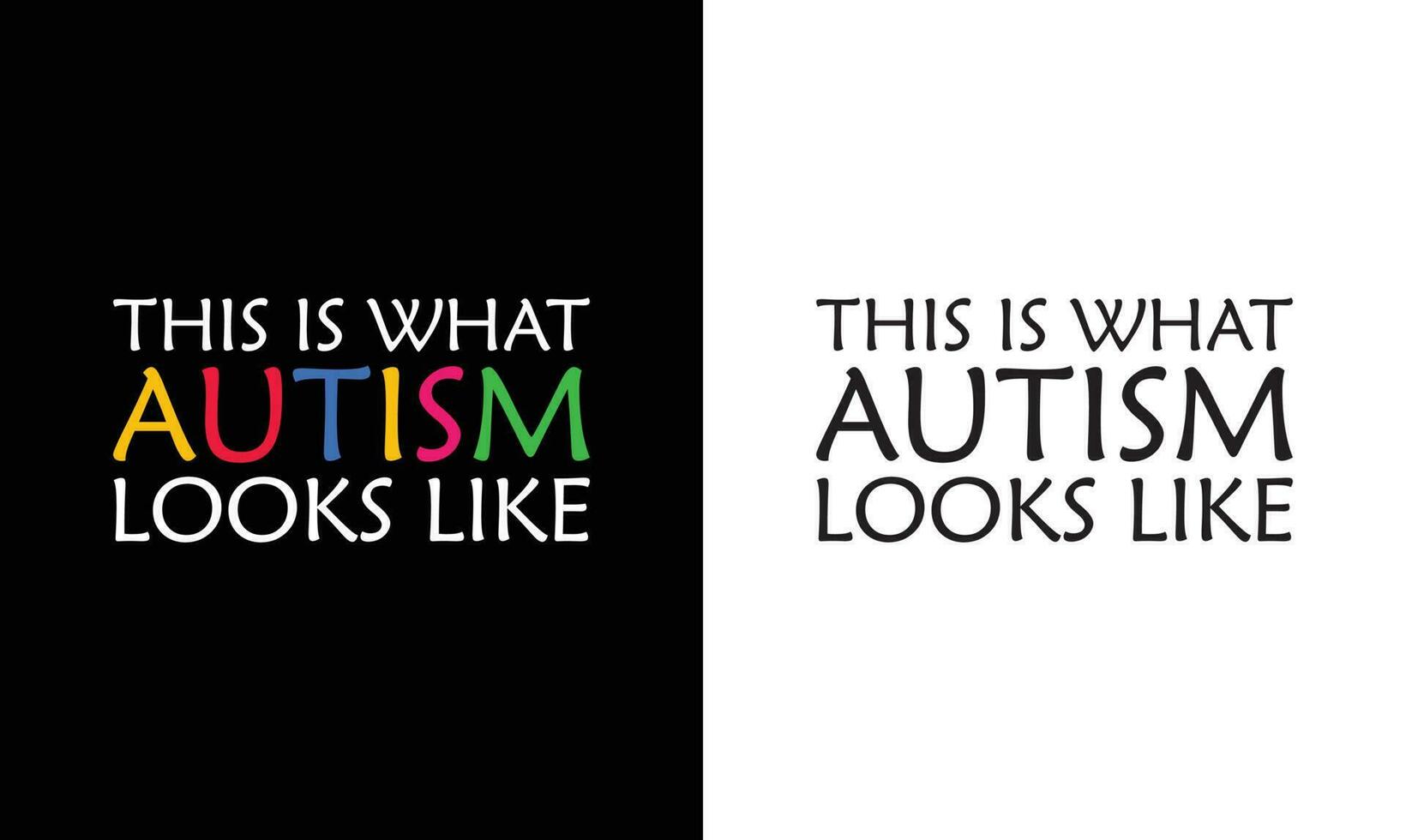 autismo citar t camisa diseño, tipografía vector