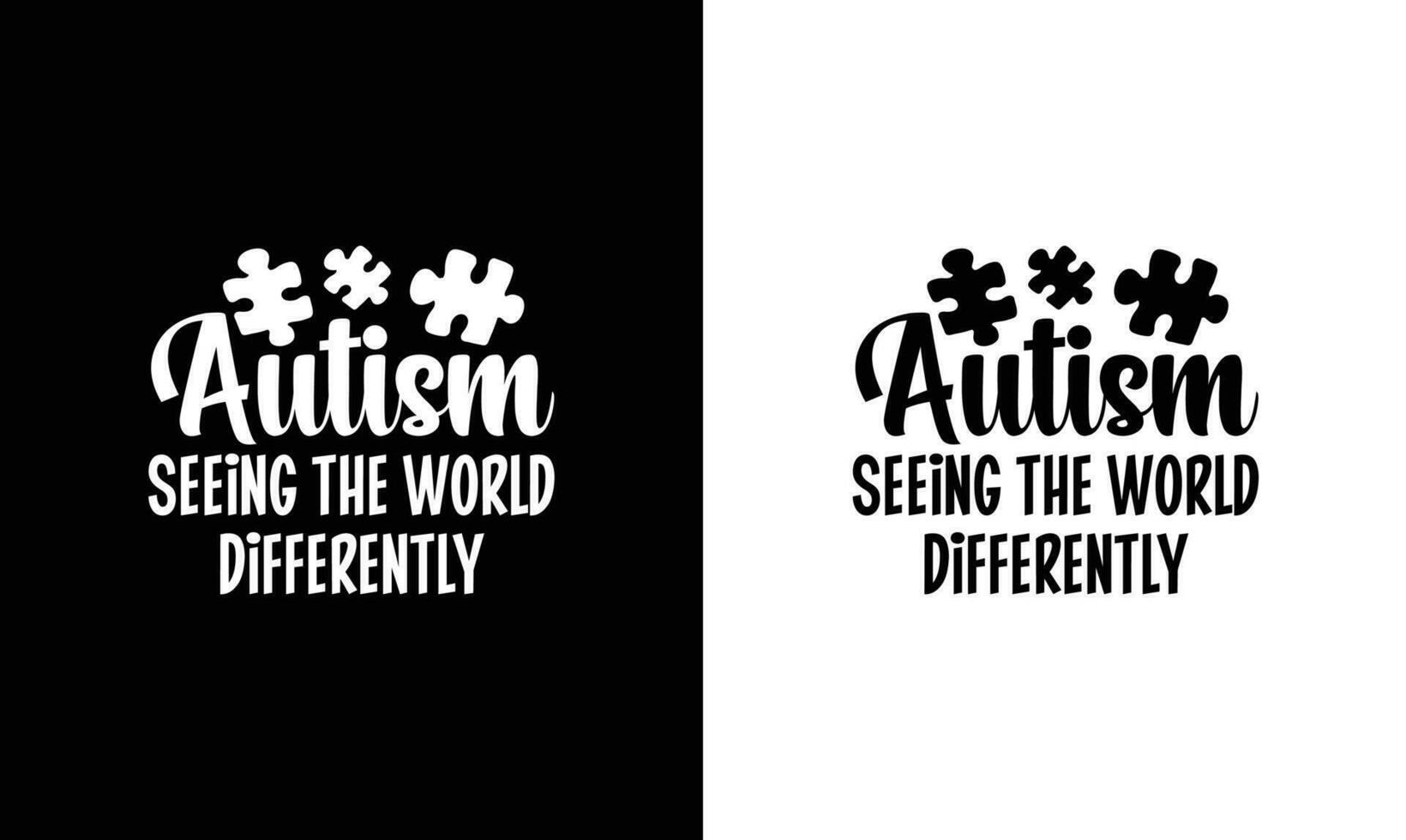 autismo citar t camisa diseño, tipografía vector