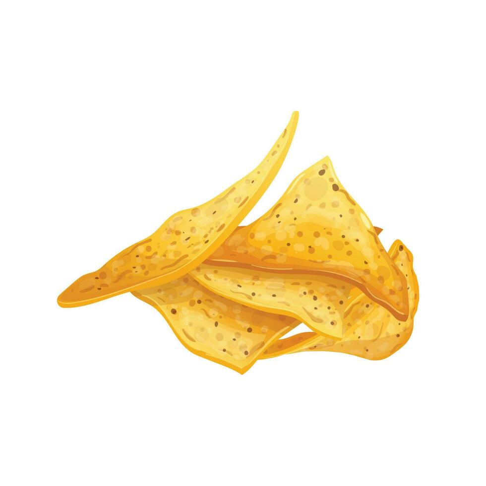 nacho food mexican cartoon vector illustration