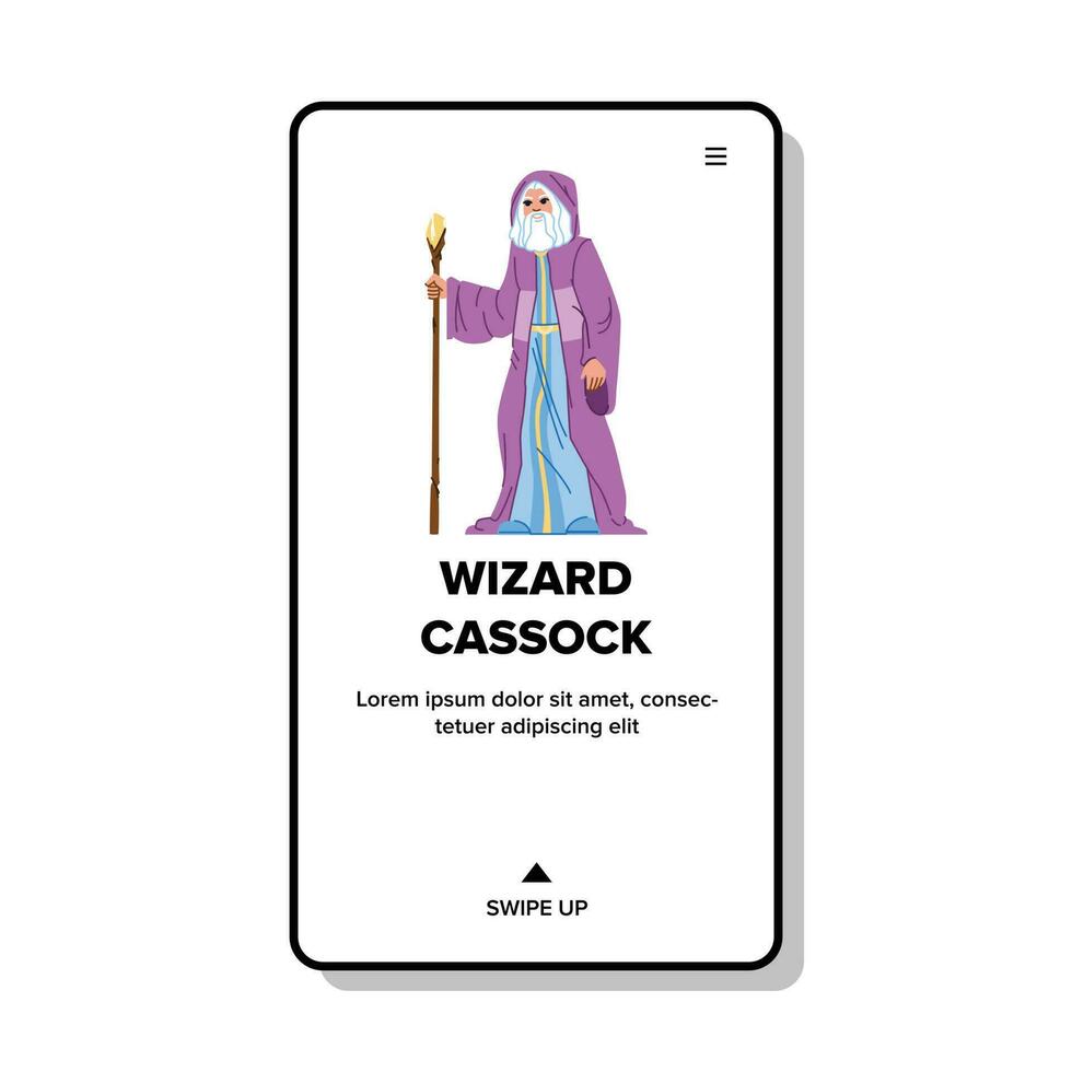 wizard cassock vector