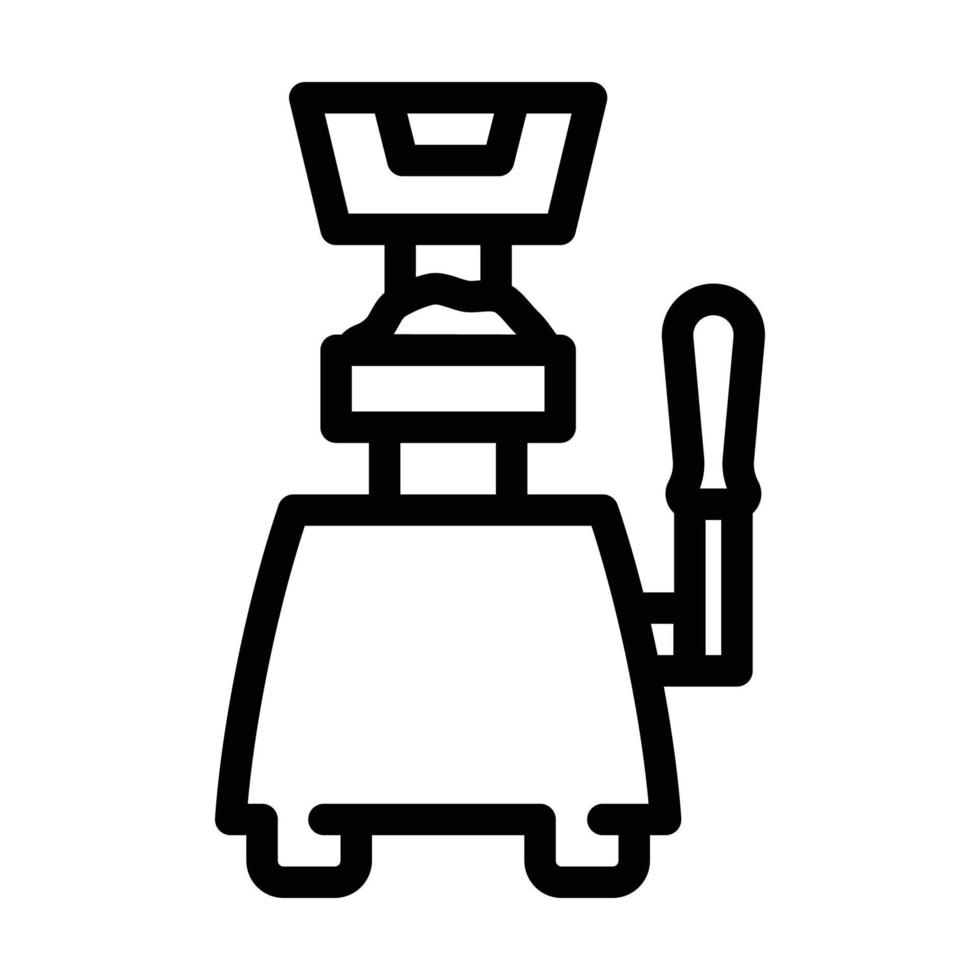 hamburger presses line icon vector illustration