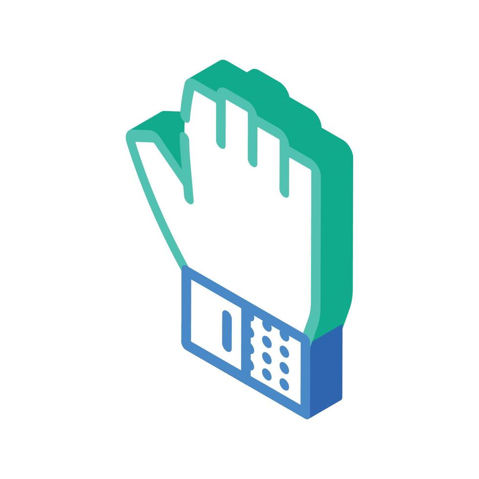 gloves fitness sport isometric icon vector illustration
