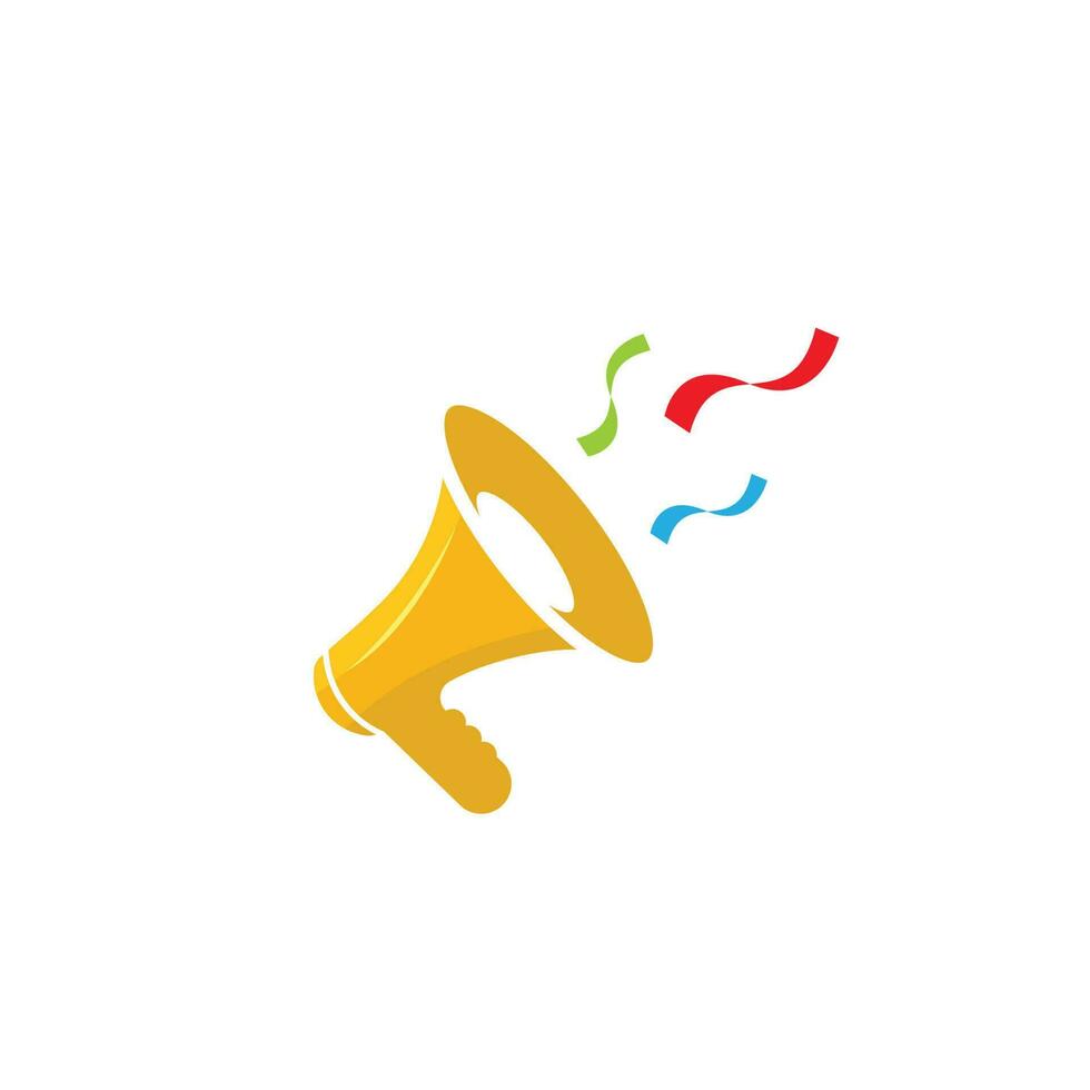 Vector retro megaphone colorfull