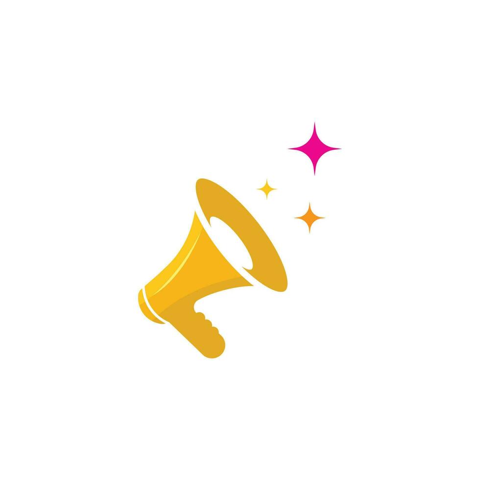 Vector retro megaphone colorfull