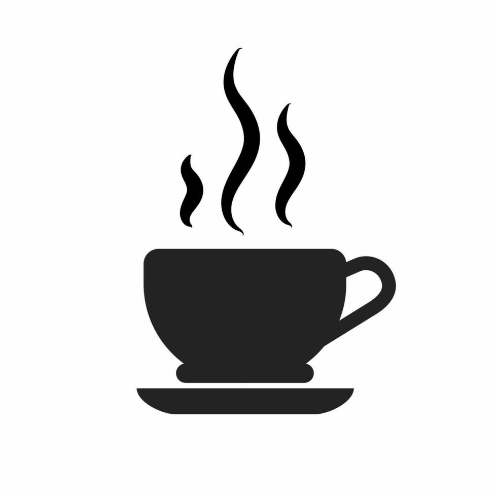 café taza icono. café taza icono ilustración en blanco antecedentes. valores vector ilustración.