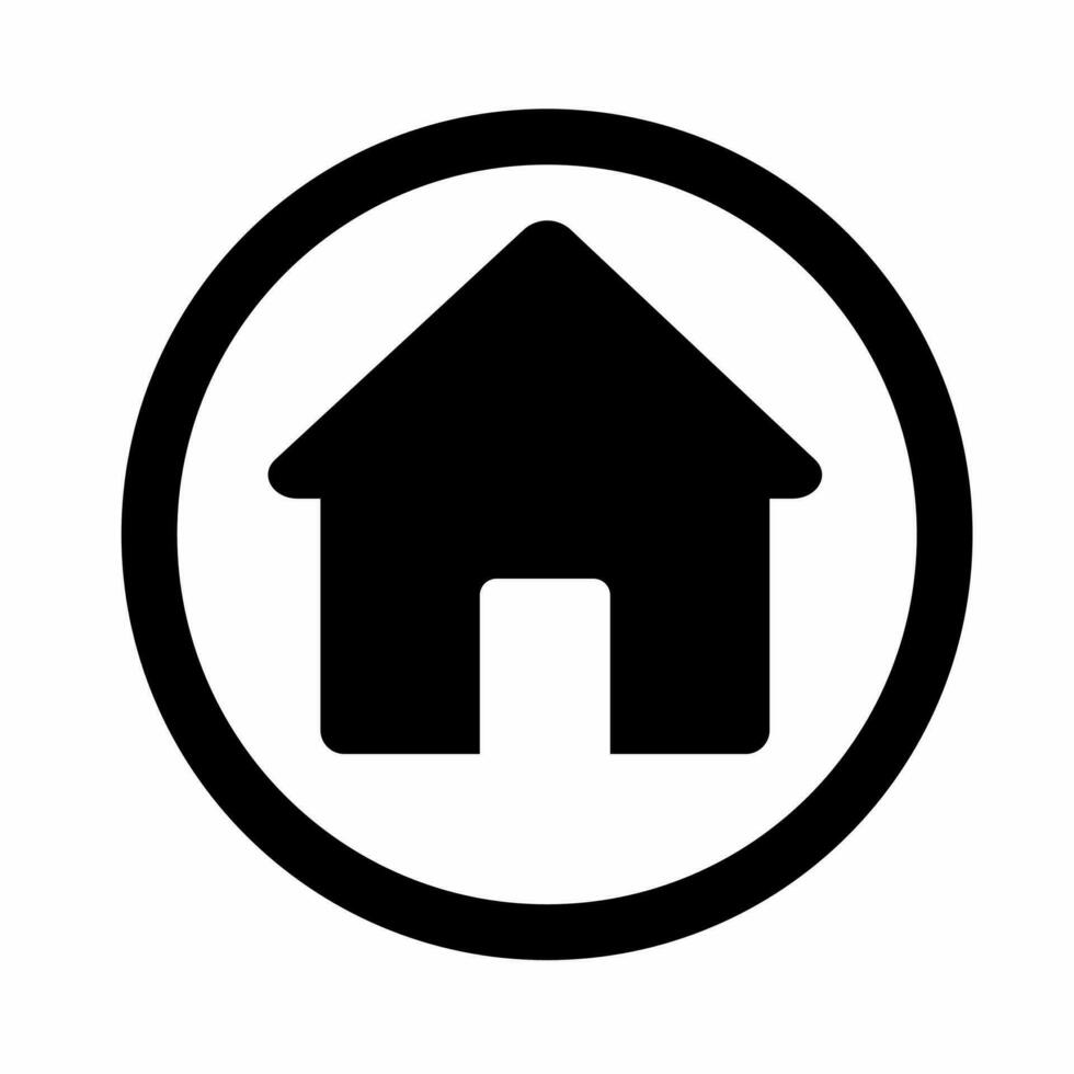 Home button icon template illustration. Design for business. Stock vector. vector