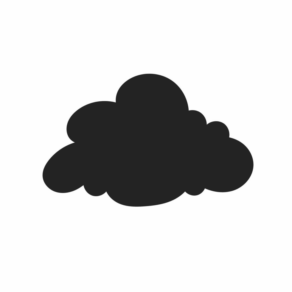 Cloud icon. Cloud icon illustration on white background. Stock vector illustration.