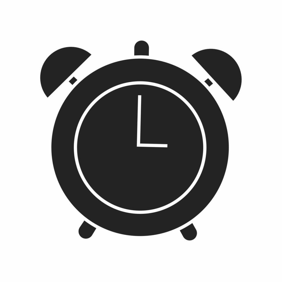 alarma reloj icono. alarma reloj icono ilustración en blanco antecedentes. valores vector ilustración
