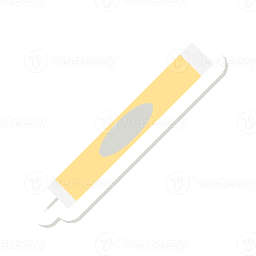 klistermärke gul korrektion penna stationär samling verktyg png