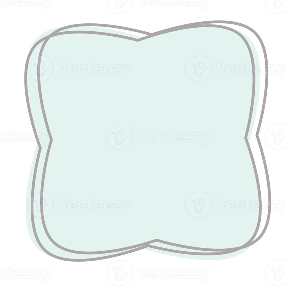 di base forma astratto figure disegnato utilizzando linea png