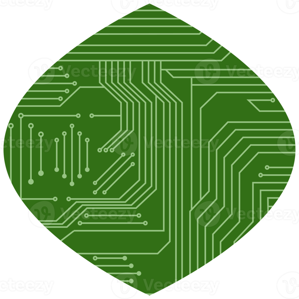 impresso o circuito borda pcb básico forma png