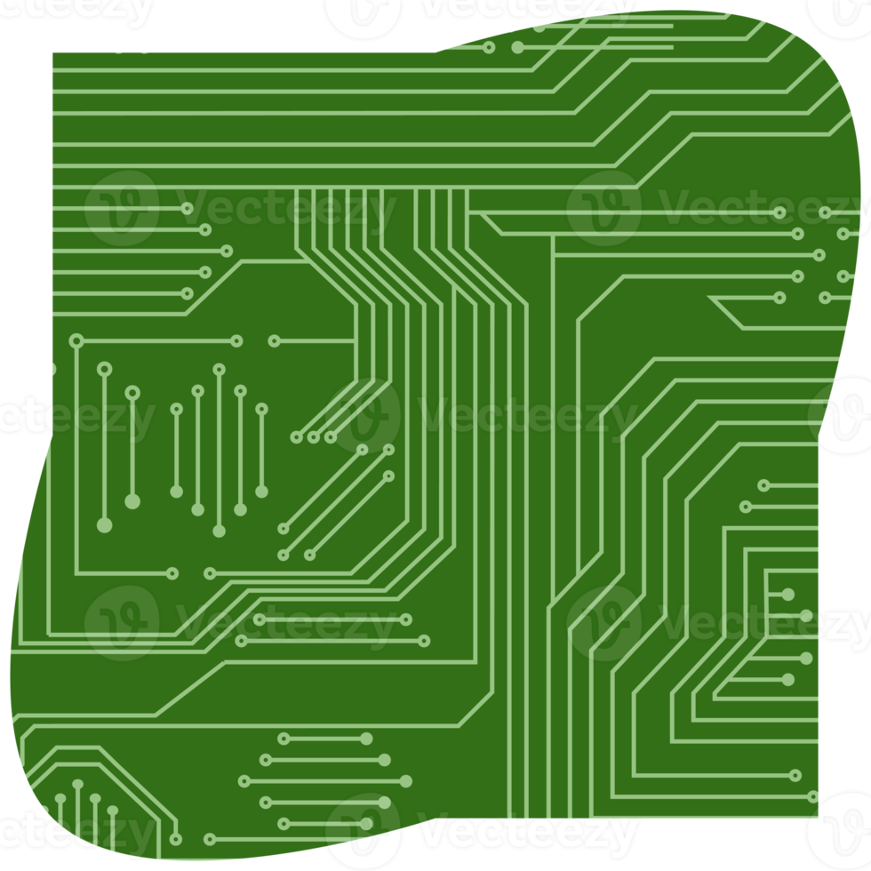 imprimé circuit planche pcb de base forme png