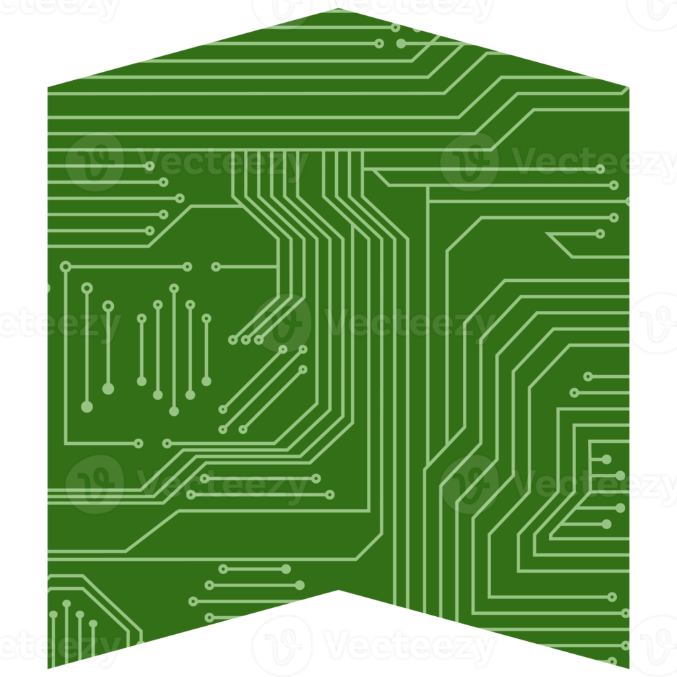 gedrukt stroomkring bord pcb eenvoudig vorm png