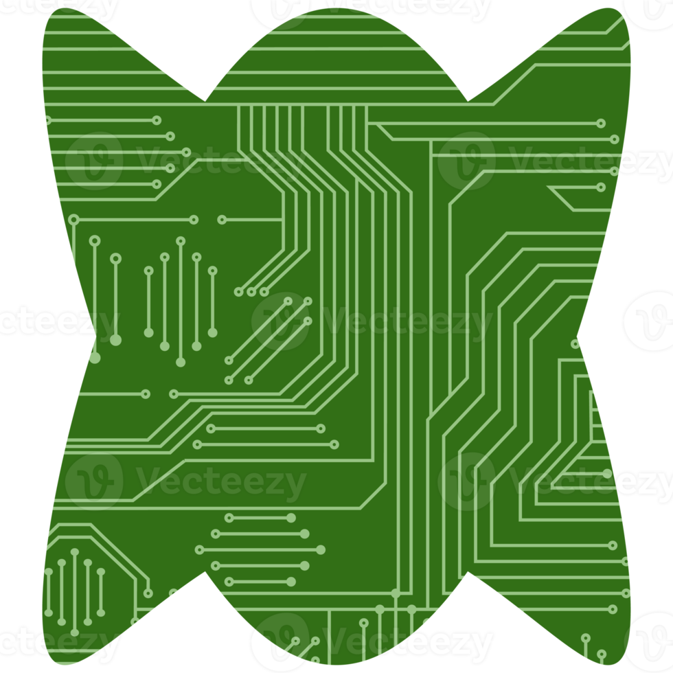 tryckt krets styrelse pcb grundläggande form png