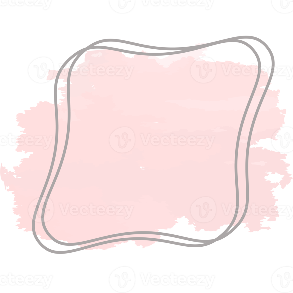 Aquarell Basic gestalten abstrakt zahlen gezeichnet mit Linie png