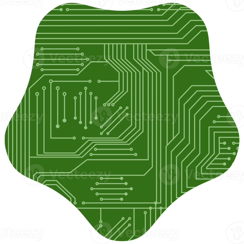 impresso o circuito borda pcb básico forma png