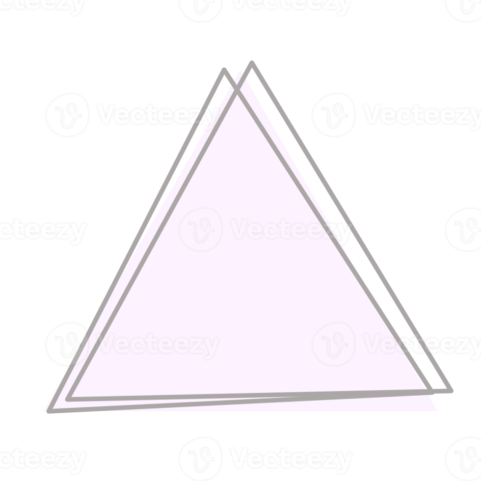 di base forma astratto figure disegnato utilizzando linea png