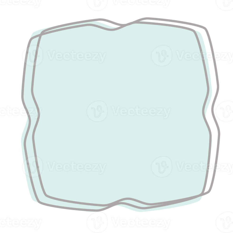 di base forma astratto figure disegnato utilizzando linea png