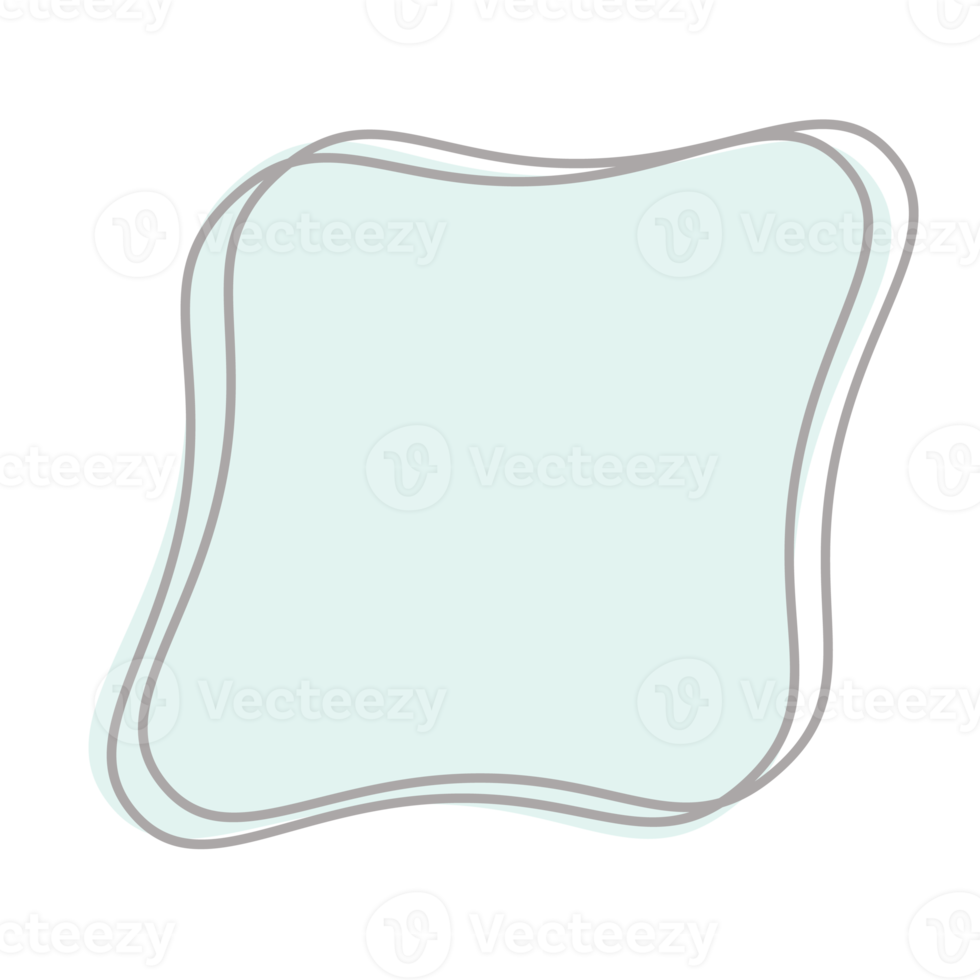 di base forma astratto figure disegnato utilizzando linea png