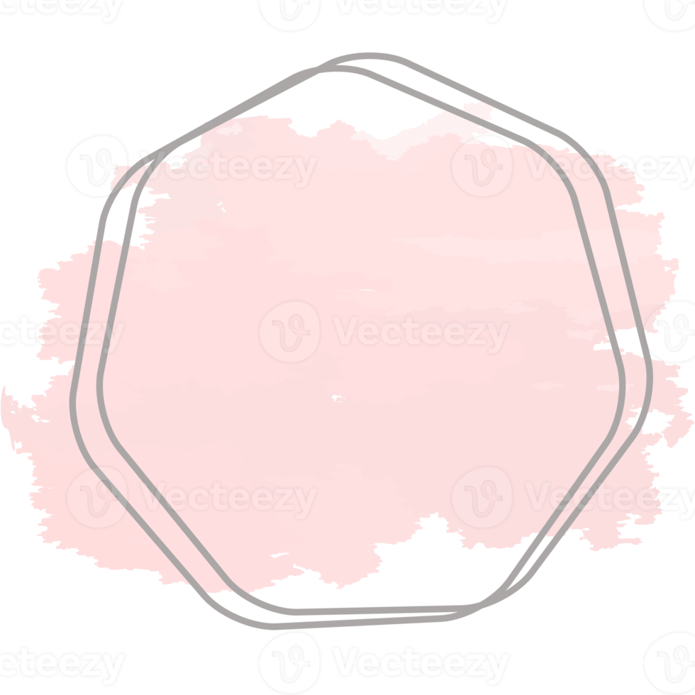 Watercolor Basic Shape Abstract Figures Drawn Using Line png