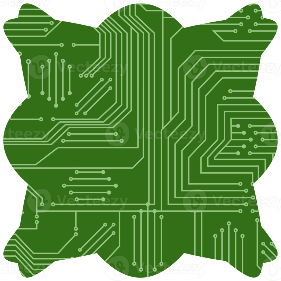 impresso o circuito borda pcb básico forma png