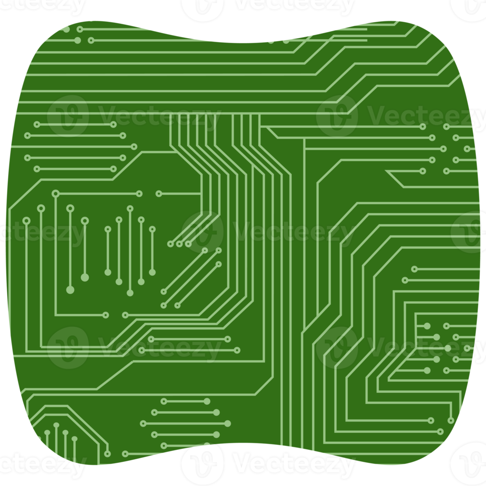 imprimé circuit planche pcb de base forme png