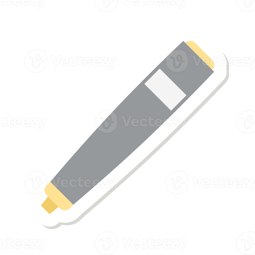 sticker geel schrijven markeerstift stationair verzameling gereedschap png