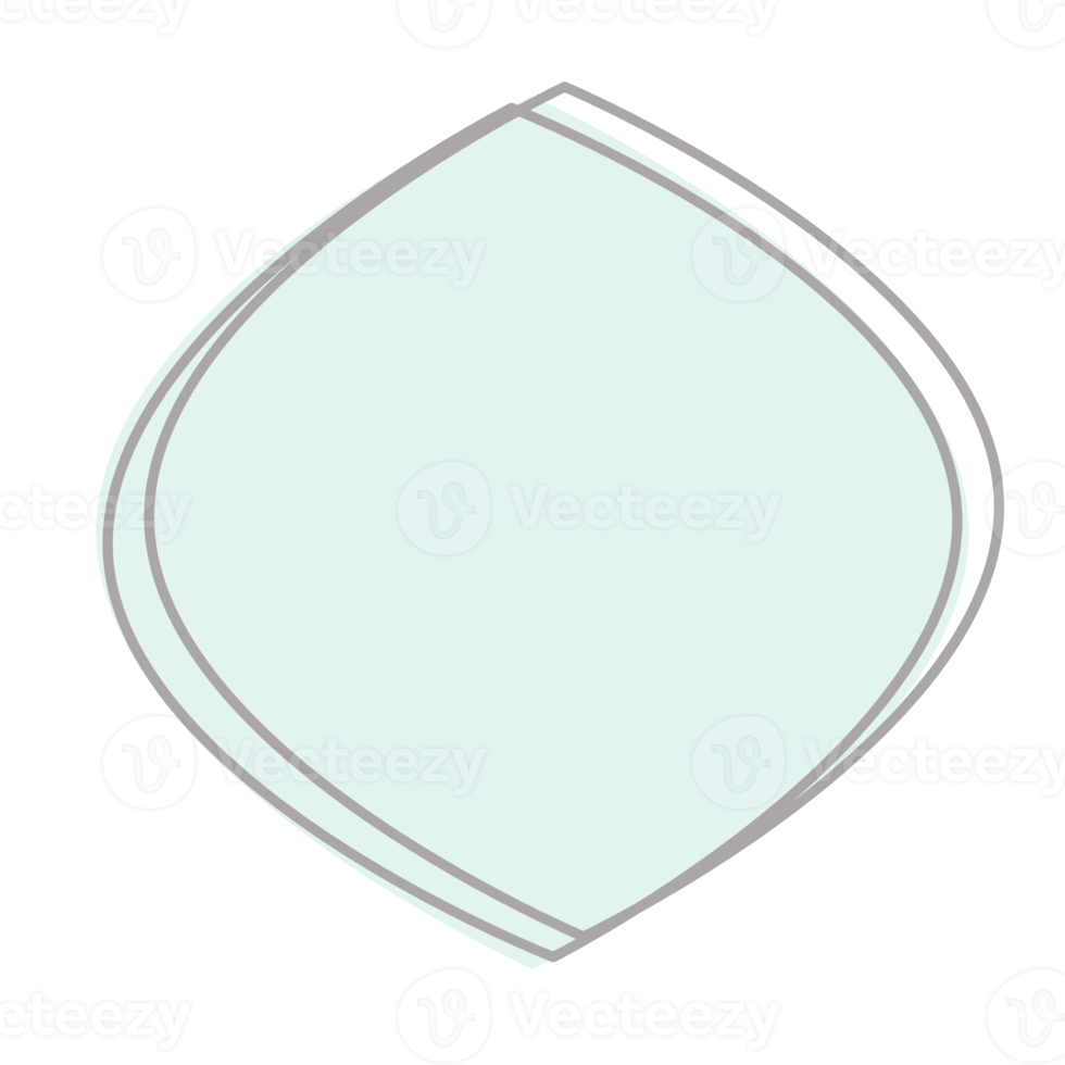 di base forma astratto figure disegnato utilizzando linea png