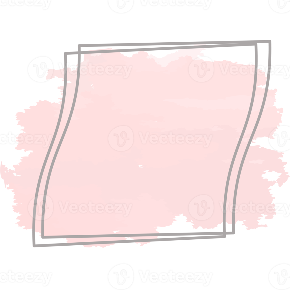 Watercolor Basic Shape Abstract Figures Drawn Using Line png