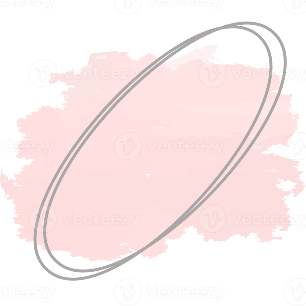 waterverf eenvoudig vorm abstract figuren getrokken gebruik makend van lijn png