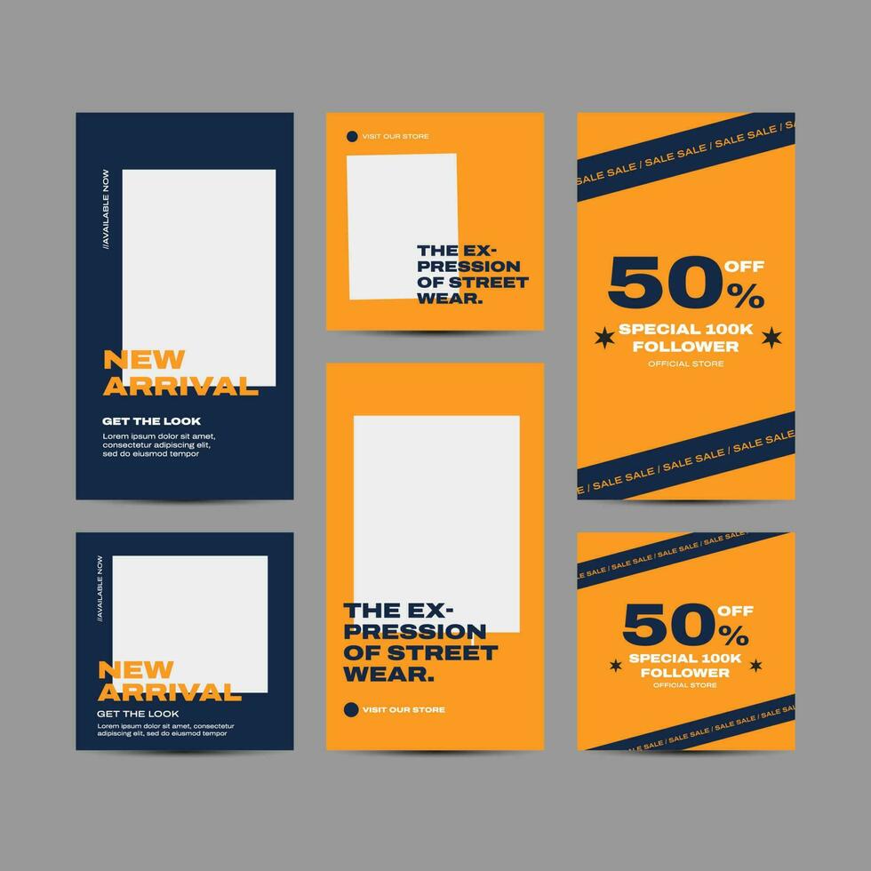 Urban Theme and Editable Modern Template for Social Media vector